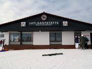Le restaurant d'altitude à la station de vallée