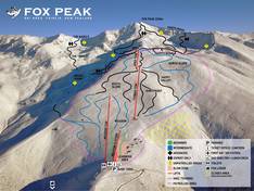Plan des pistes Fox Peak
