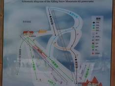 Plan des pistes Xiling Snow Mountain