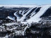 Vue sur les pistes à Tandådalen