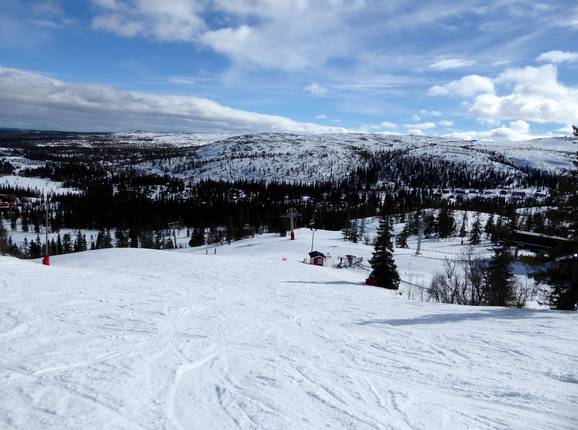 Vue sur le domaine skiable de Vemdalsskalet
