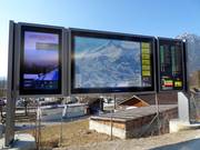 Panneau d'information dans la vallée