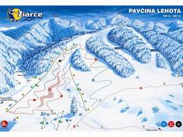 Plan des pistes Žiarce – Pavčina Lehota