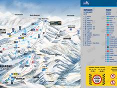 Plan des pistes Lavarone