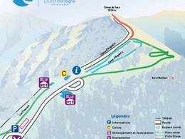Plan des pistes Col de Turini/Camp d'Argent