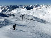 Piste noire au Gletscher Jet