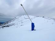 Enneigement par canons à neige dans le domaine skiable de Mt. Buller