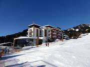 Emplacement exclusif : le Schlosshotel Fiss directement au bord de la piste