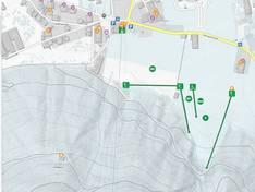 Plan des pistes Planberg- und Wiesenlifte – Pertisau