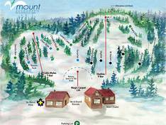 Plan des pistes Mount Evergreen – Kenora
