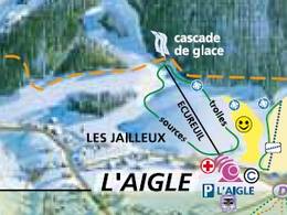 Plan des pistes Parc de loisirs de l'Aigle – Lans en Vercors