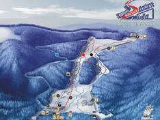 Plan des pistes Stożek – Wisła