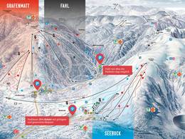 Plan des pistes Feldberg – Seebuck/Grafenmatt/Fahl
