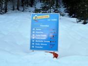 Signalisation dans le domaine skiable Folgaria-Fiorentini