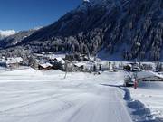 Piste d'entraînement au téléski Madrisa dans la station de Gargellen