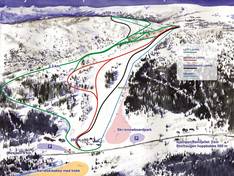 Plan des pistes Kjemsåsen