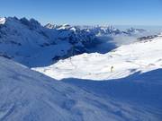 Vue sur les pistes Stand-Rindertitlis
