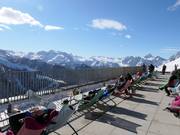 Terrasse ensoleillée du Jenneralm
