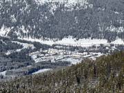 Vue sur les hébergements du Panorama Mountain Village