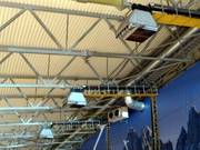 Canons à neige au plafond du hall