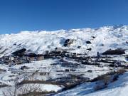 Vue sur Les Menuires depuis la Pointe de la Masse