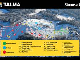 Plan des pistes Talma