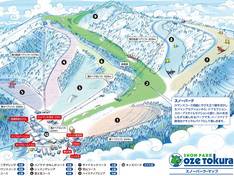 Plan des pistes Oze Tokura
