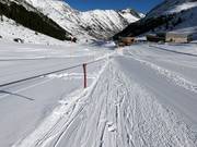 Piste facile au téléski pour débutants Kühtai