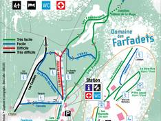 Plan des pistes La Croix de Bauzon