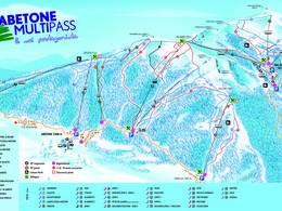 Plan des pistes Abetone/Val di Luce