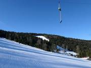 Vue sur le domaine skiable jusqu'à Einödriegel