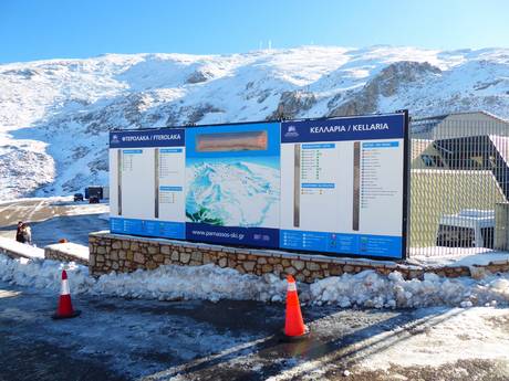 Europe du Sud-Est (Balkans): indications de directions sur les domaines skiables – Indications de directions Mount Parnassos – Fterolakka/Kellaria