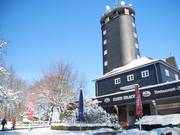 Seul point de rendez-vous : le restaurant d’altitude sur la Hohe Bracht.