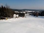 Vue sur la piste facile