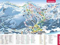 Plan des pistes Hemsedal