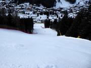 Piste très raide Spinale Direttissima