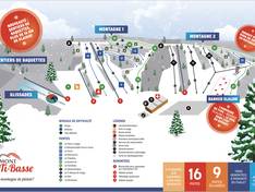 Plan des pistes Mont Ti-Basse – Baie-Comeau