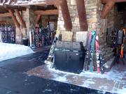 Tri des déchets dans la station de ski Big Sky