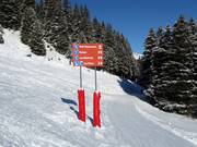 Signalisation des pistes dans le domaine skiable Villars/Gryon/Les Diablerets