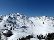 Vue sur le domaine skiable Vogel