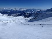 Piste difficile au glacier Maurer