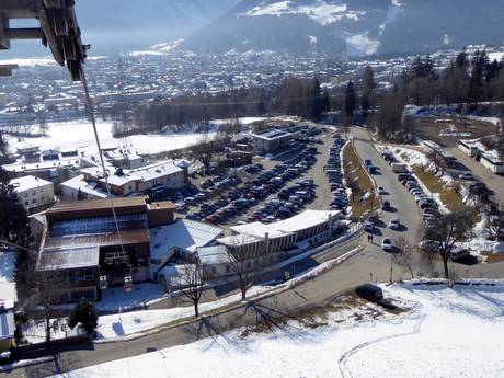 Lienzer Dolomiten: Accès aux domaines skiables et parkings – Accès, parking Zettersfeld – Lienz