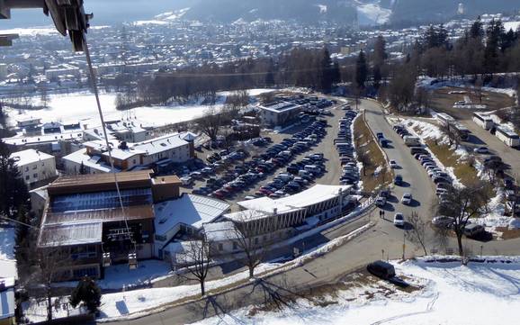 Massif du Schober: Accès aux domaines skiables et parkings – Accès, parking Zettersfeld – Lienz