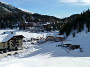 Vue sur les hébergements du côté carinthien