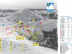 Plan des pistes Valdezcaray
