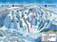 Plan des pistes Song Mountain