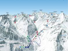 Plan des pistes Vent