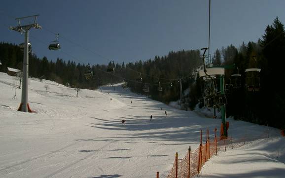 Skier près de Dolenji Novaki
