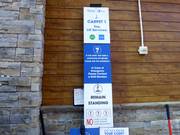 Informations à l’embarquement du télésiège