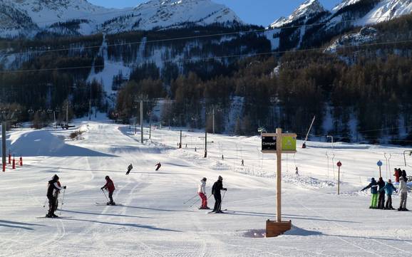 Domaines skiables pour les débutants dans la vallée de la Guisane – Débutants Serre Chevalier – Briançon/Chantemerle/Villeneuve-la-Salle/Le Monêtier-les-Bains